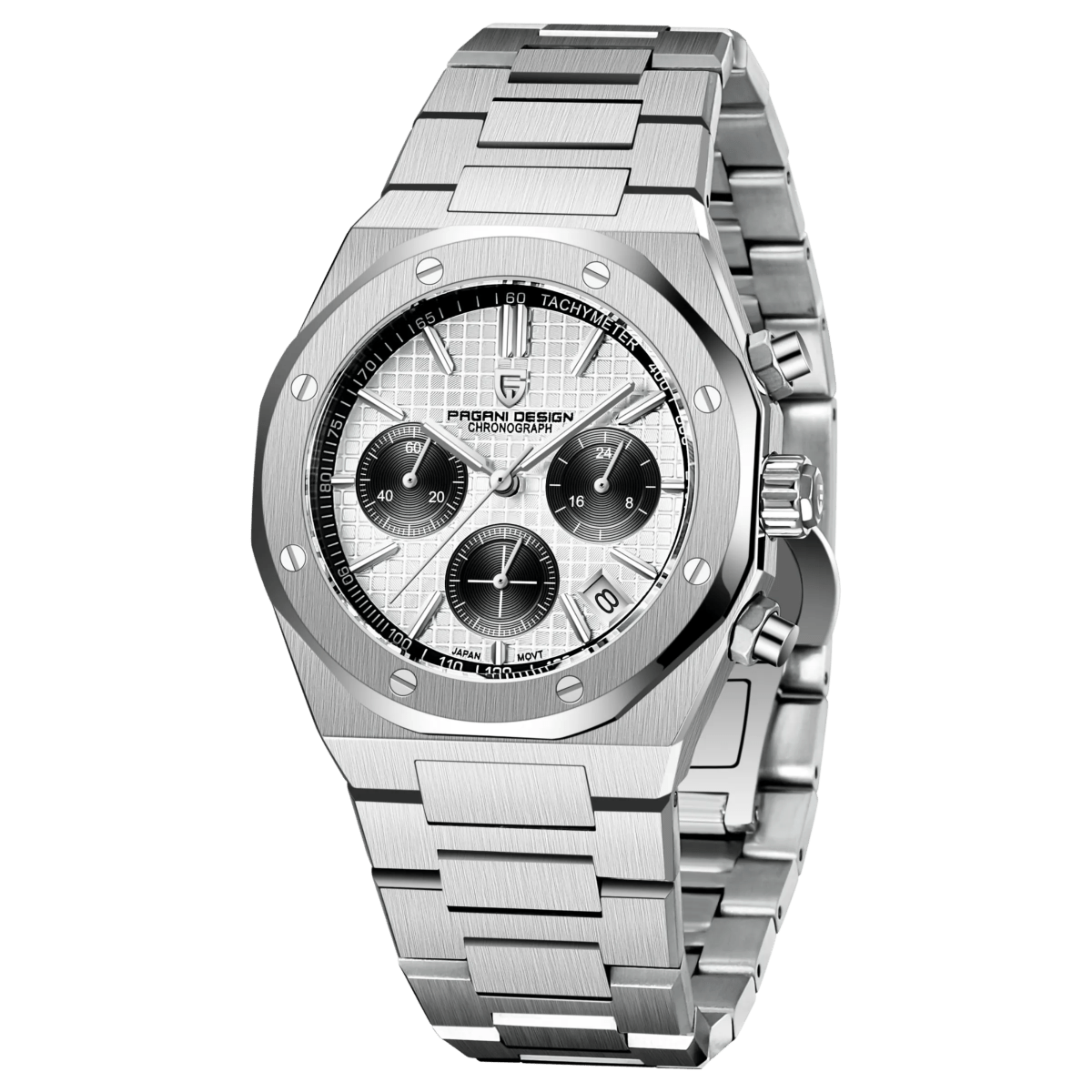 Pagani Design PD-1707 – Chronographe Sport — Blanc