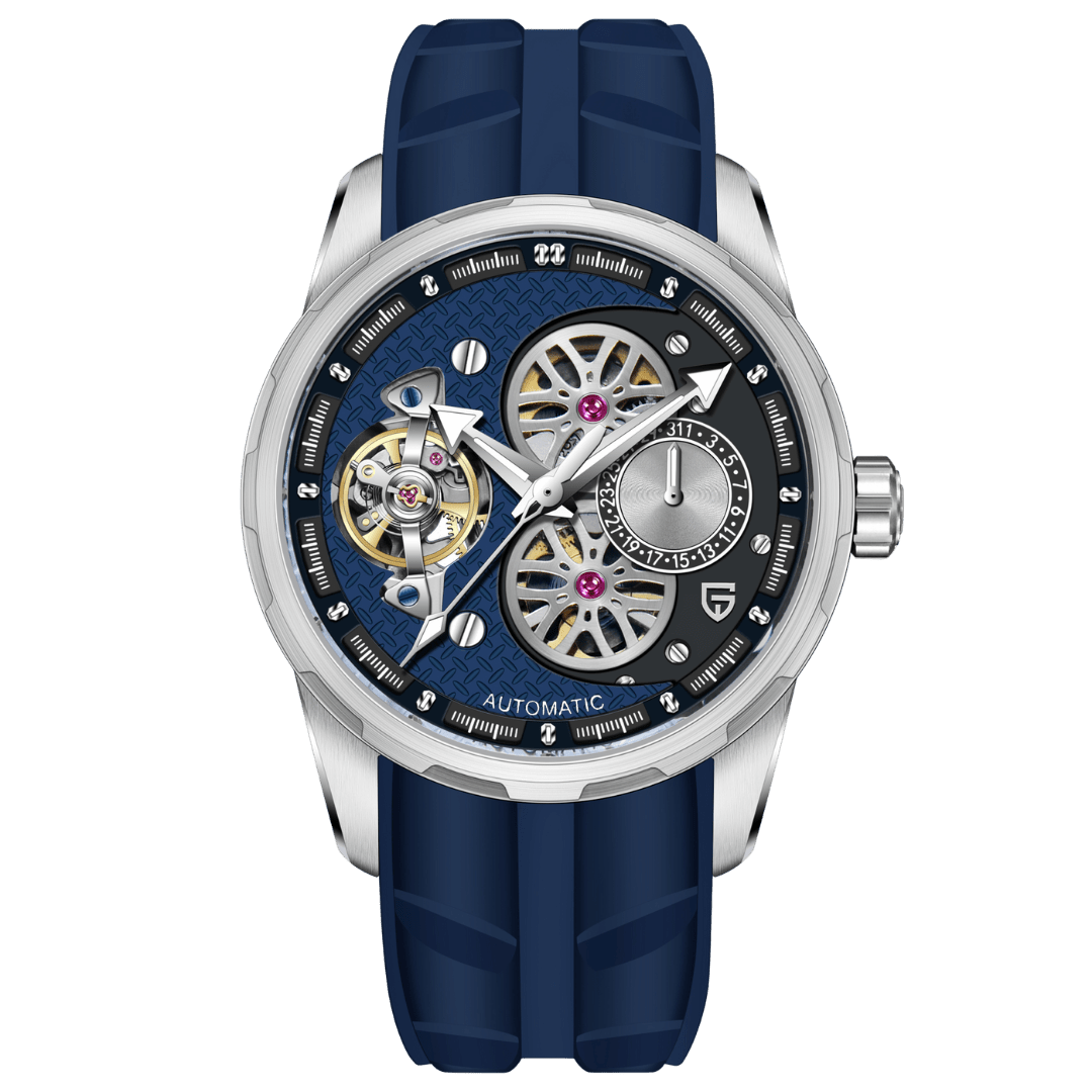 Pagani Design PD-YS022 – Tourbillon Manuel Squelette — Bleu